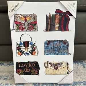 Design District Fashion and Glam Handbag Wall Art Canvas 16 x 12